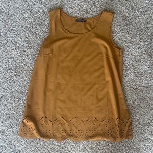 Mustard sheer tank